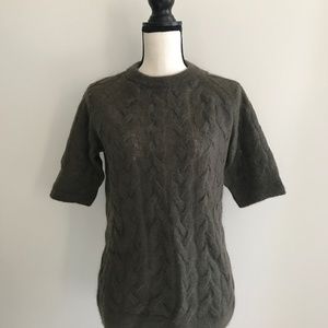 COS Mohair Blend Tunic Short Sleeve Sweater